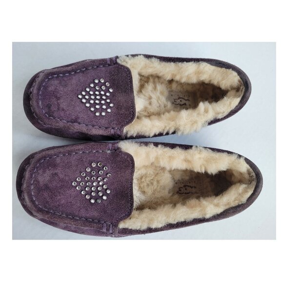 UGG AUSTRALIA MOCCASSINS SLIPPERS ANNMARIE HEART SHOES - Picture 8 of 8